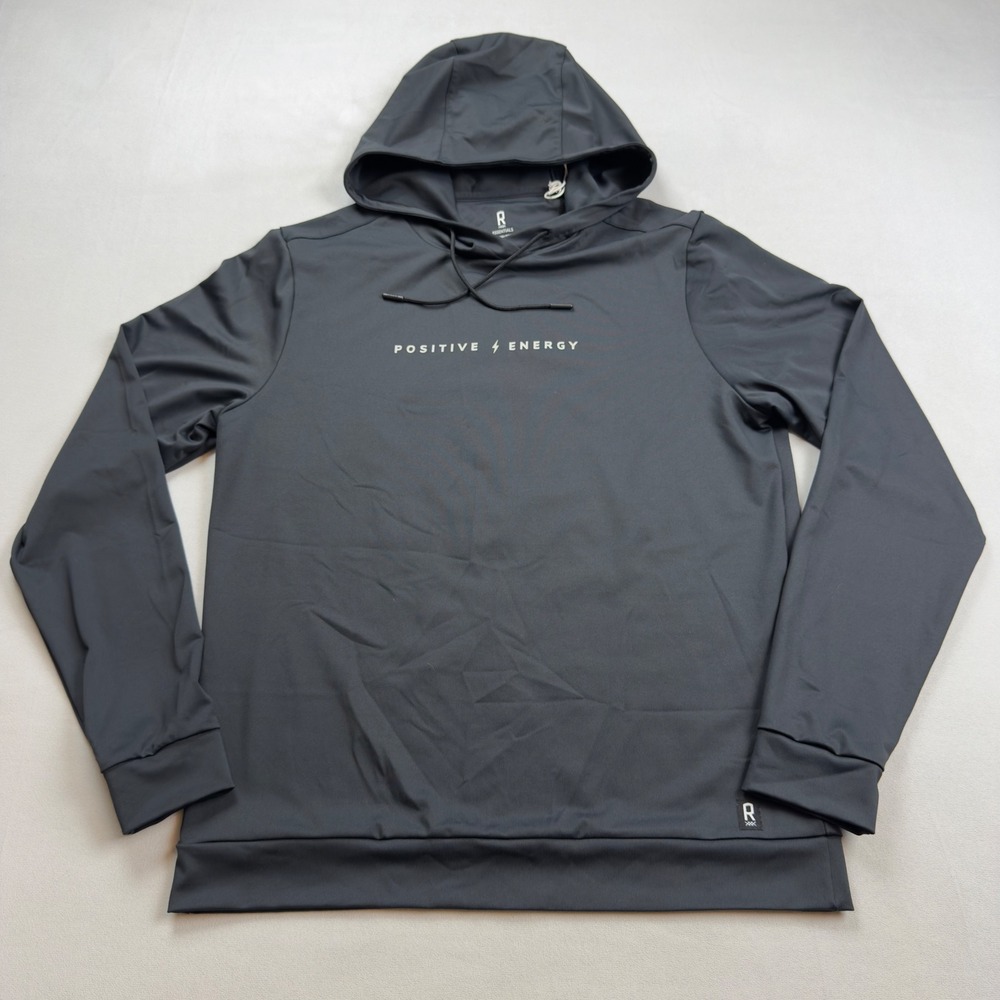 Rhone x Super‎ Coffee Collab Essentials Performance Hoodie Black Men's Small EUC